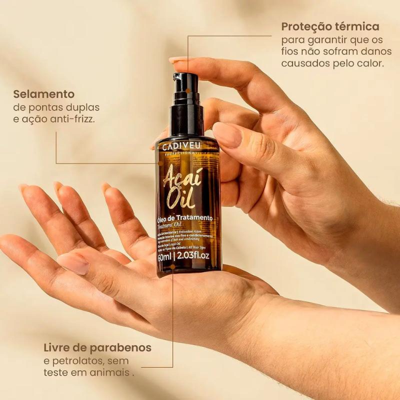 Óleo Capilar Açaí Oil 60ml - Cadiveu Professional