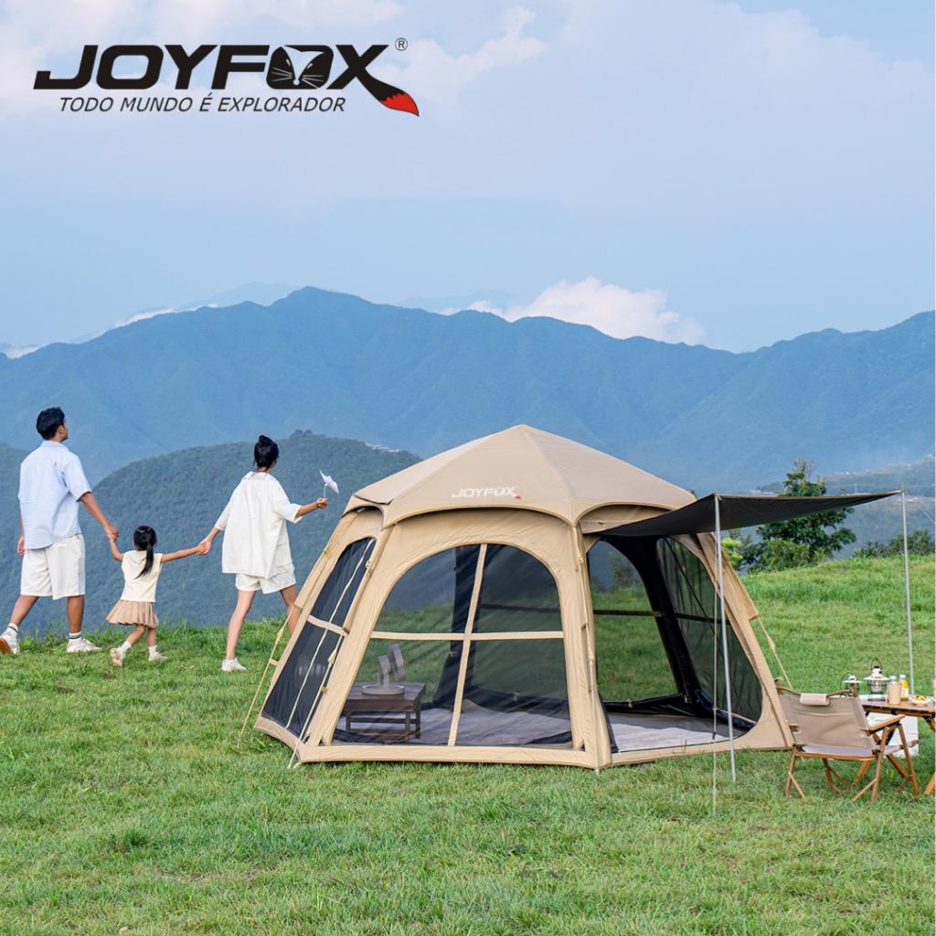 Barraca Camping Joyfox Grande 290 250 158cm Automatica 5-8pessoas Barraca De Acampamento Impermeavel