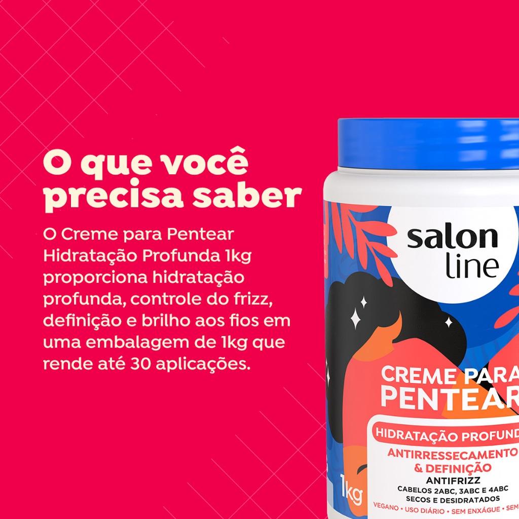 Creme Para Pentear Hidratação Profunda 1kg Salon Line