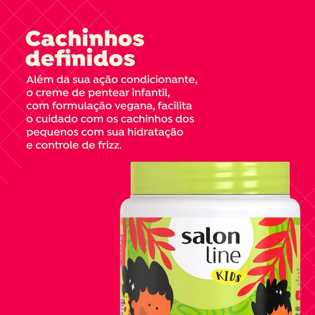 Creme Para Pentear Kids Cachinhos Definidos Salon Line 1kg