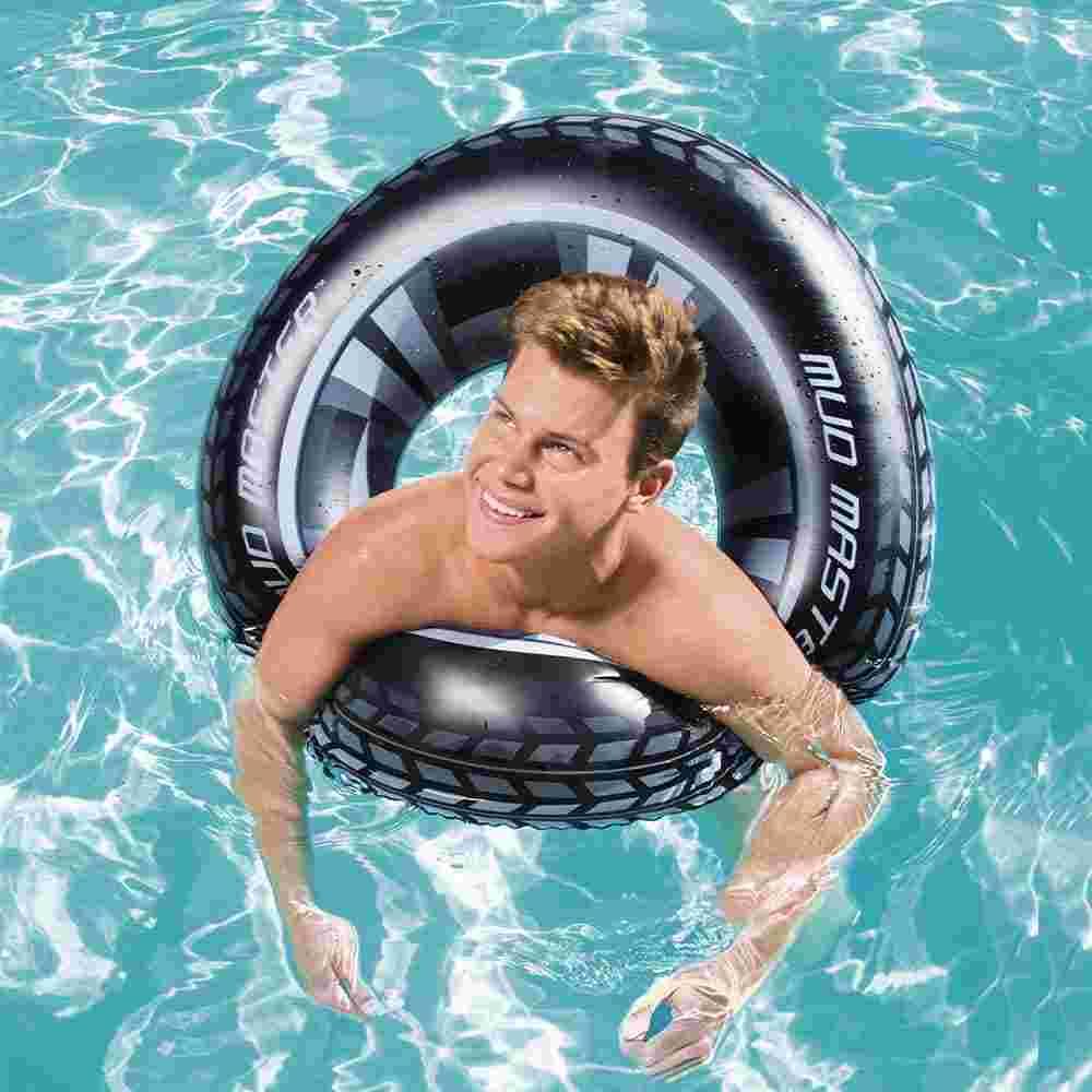 Boia Circular Inflável Pneu Mud Master 91cm Bestway