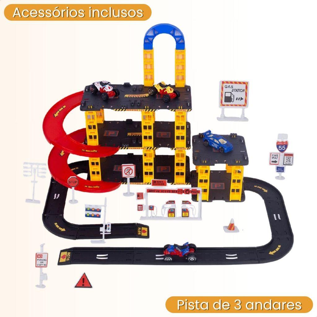 Pista De Carrinhos Brinquedo Infantil Corrida Lava Rápido