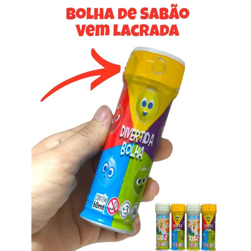 15 Bolha De Sabao + 15 Geleca Slime + 15 Bolinha 27mm