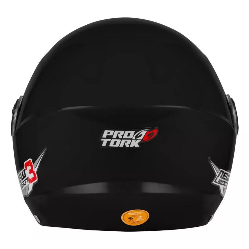 Capacete Aberto Tork Liberty New Three Preto Fosco