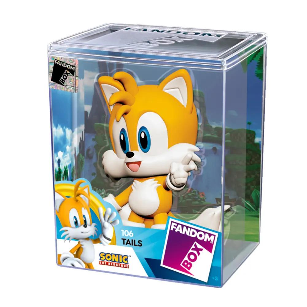 Fandom Box Boneco Tails Sonic The Hedgehog Em Vinil 10cm - Líder Brinquedos