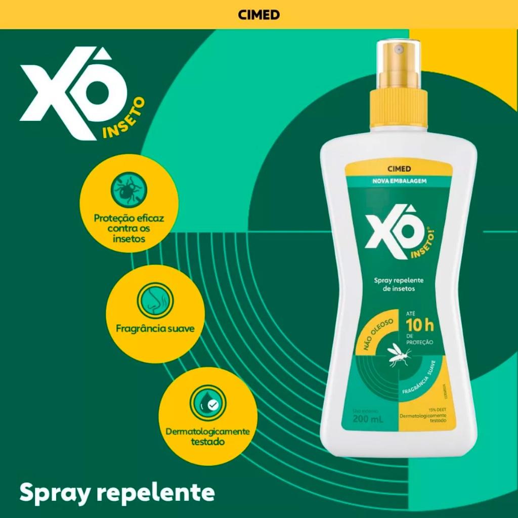 Kit 3 Unidades Repelente Xô Inseto 200ml