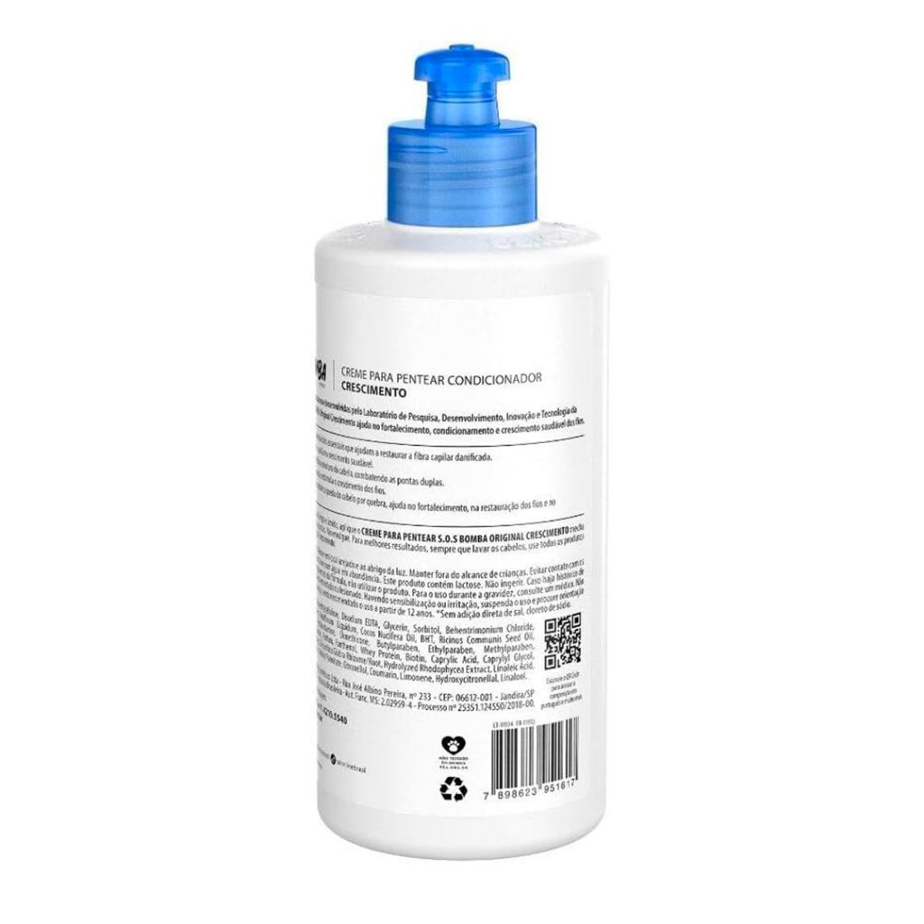 Creme Para Pentear Sos Bomba Original Salon Line 300ml