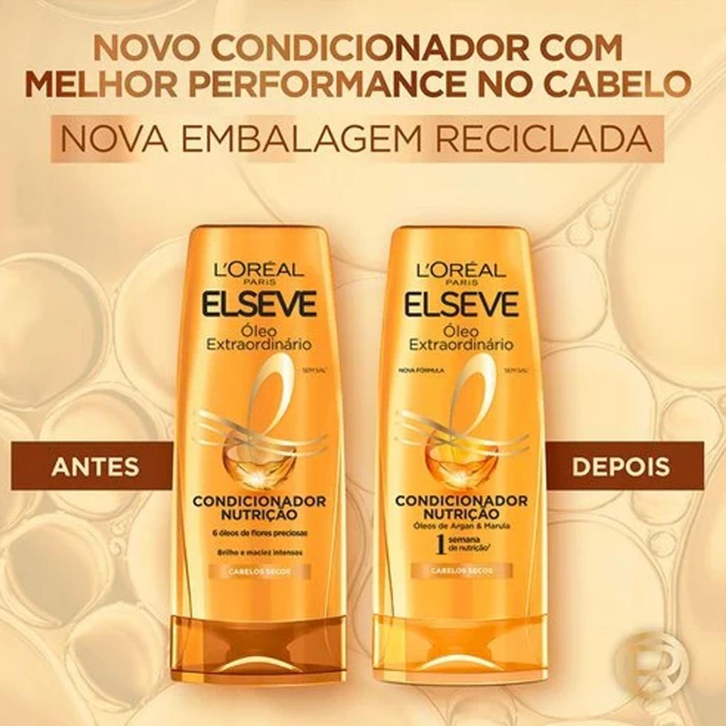 Kit Sh + Cond Nutrição Óleo Extraordinário Elseve 200ml
