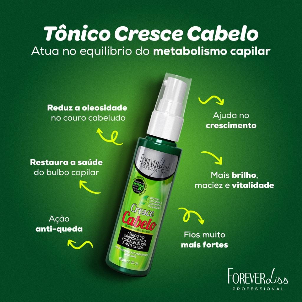Tônico Capilar Cresce Cabelo Forever Liss 60ml