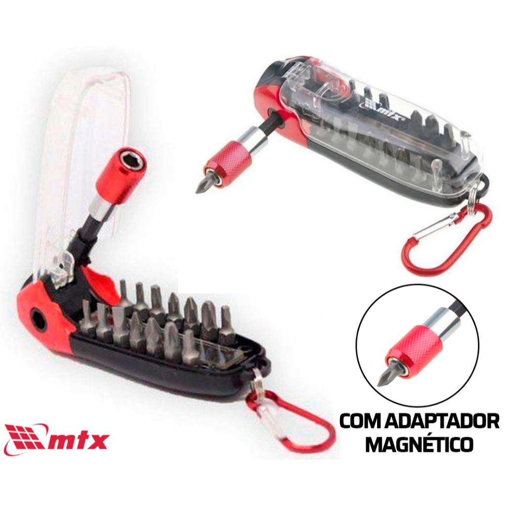 Jogo De Bits Diversos Com Adaptador Com 18 Peças Mtx