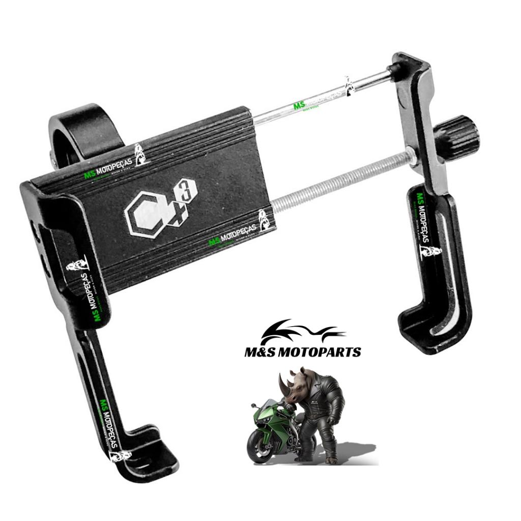 Suporte Para Celular Gps Bike Bicicleta E Moto Em Alumínio Resistente Fixação Guidão