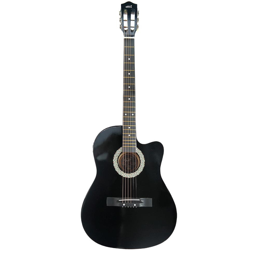 Violão Eletroacústico Mxt Cordas Aço Braço Mogno Equalizador Tensor Ajustável 20 Trastes Acabamento Envernizado