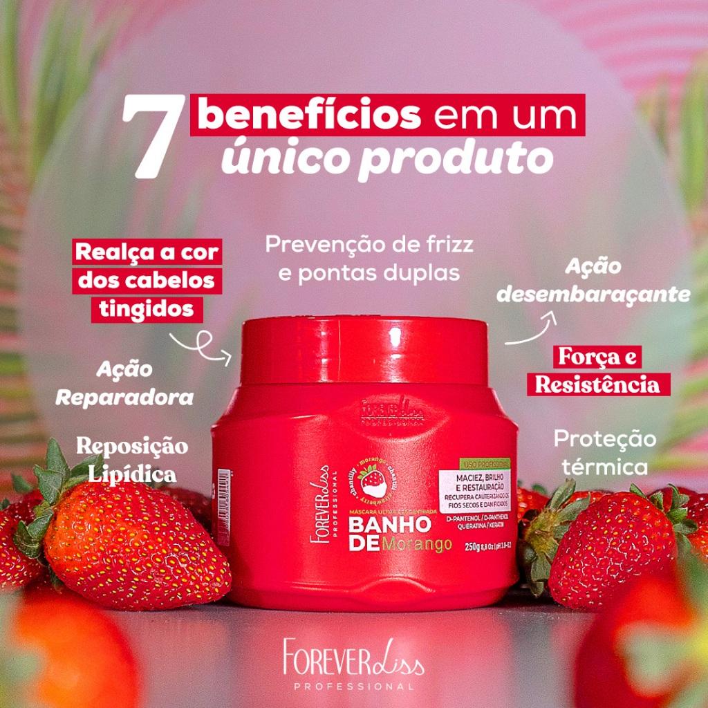 Máscara Banho De Verniz Morango Forever Liss 250G
