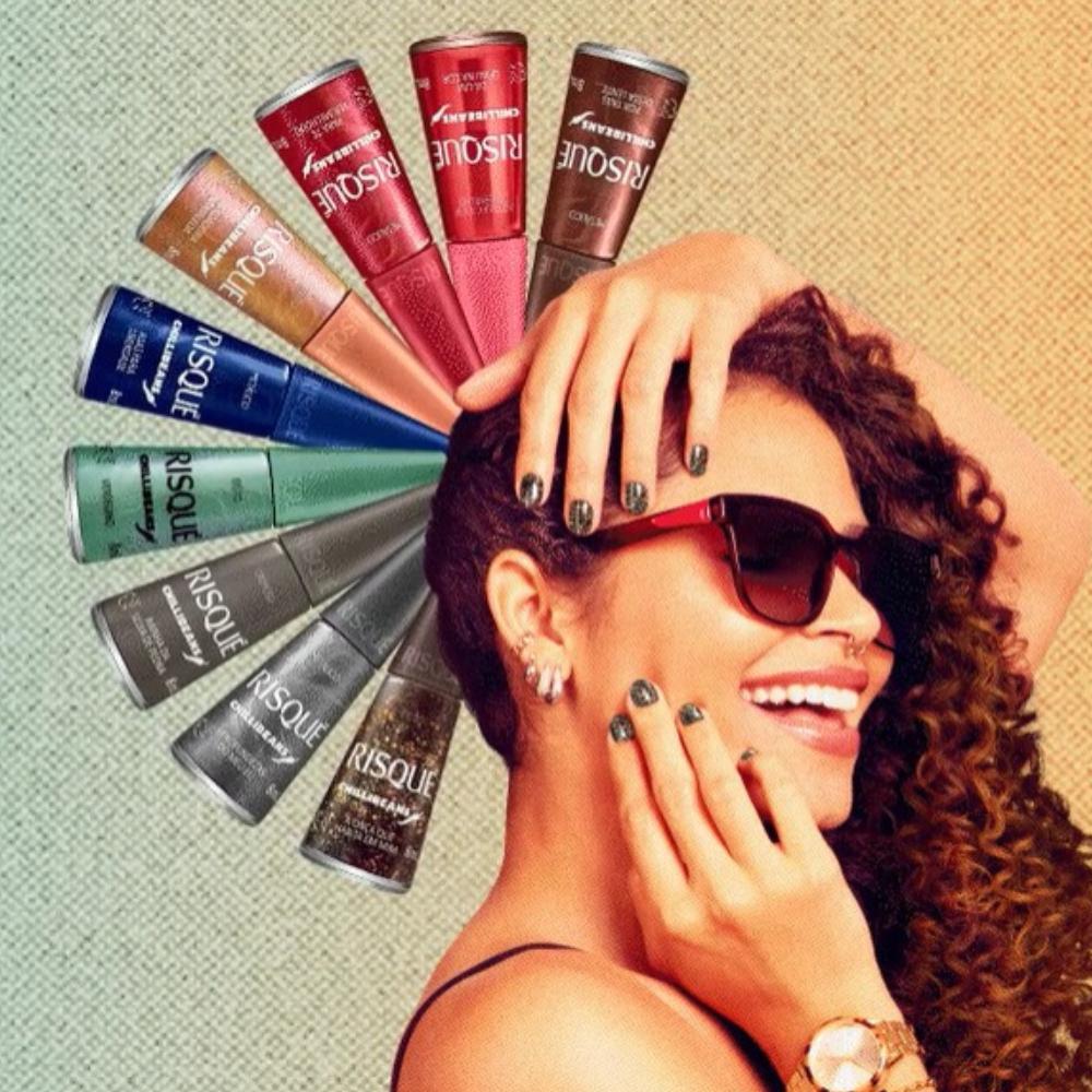 Esmalte Risqué Chilli Beans Coleção Limitada Cor Intensa Brilho Longa Duração Unhas Perfeitas 8ml