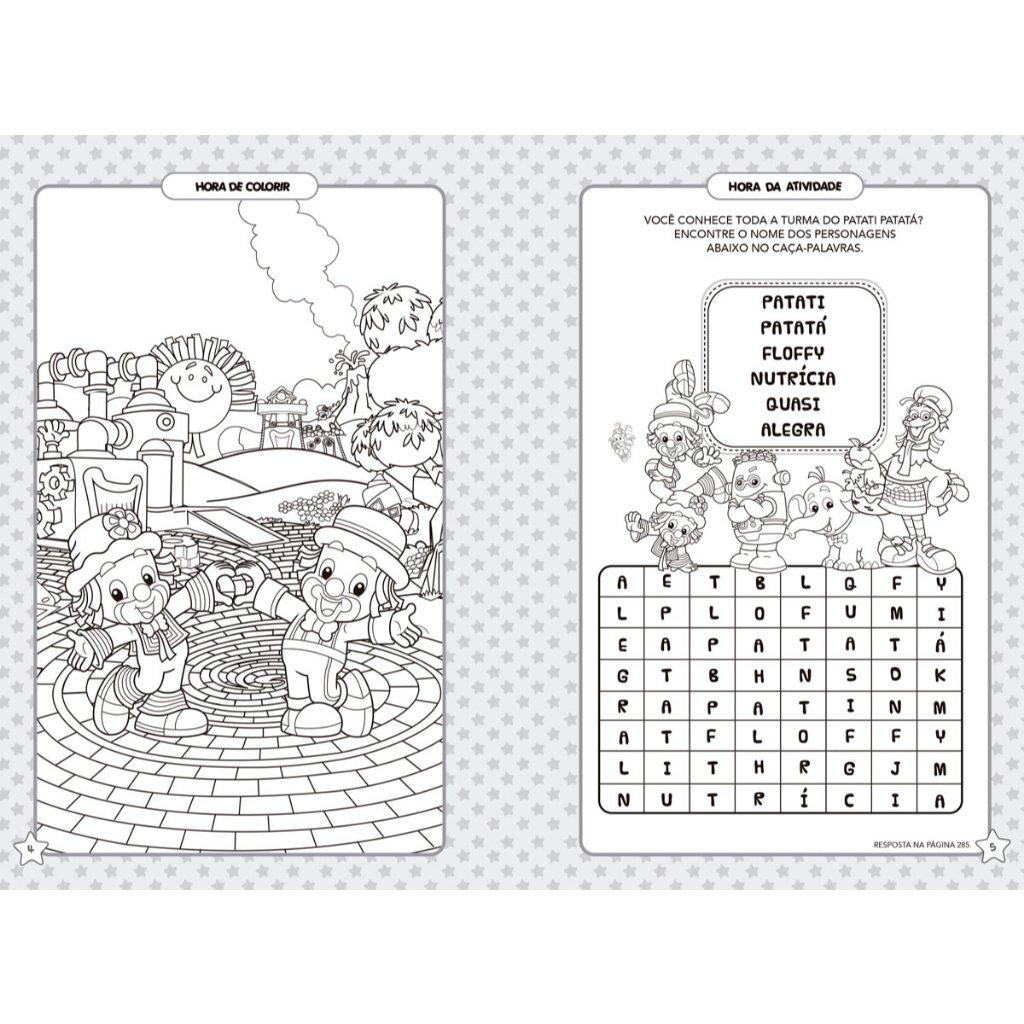 Livro - Patati Patatá - 365 Atividades E Desenhos Para Colorir - Capa Comum - Ciranda Cultural