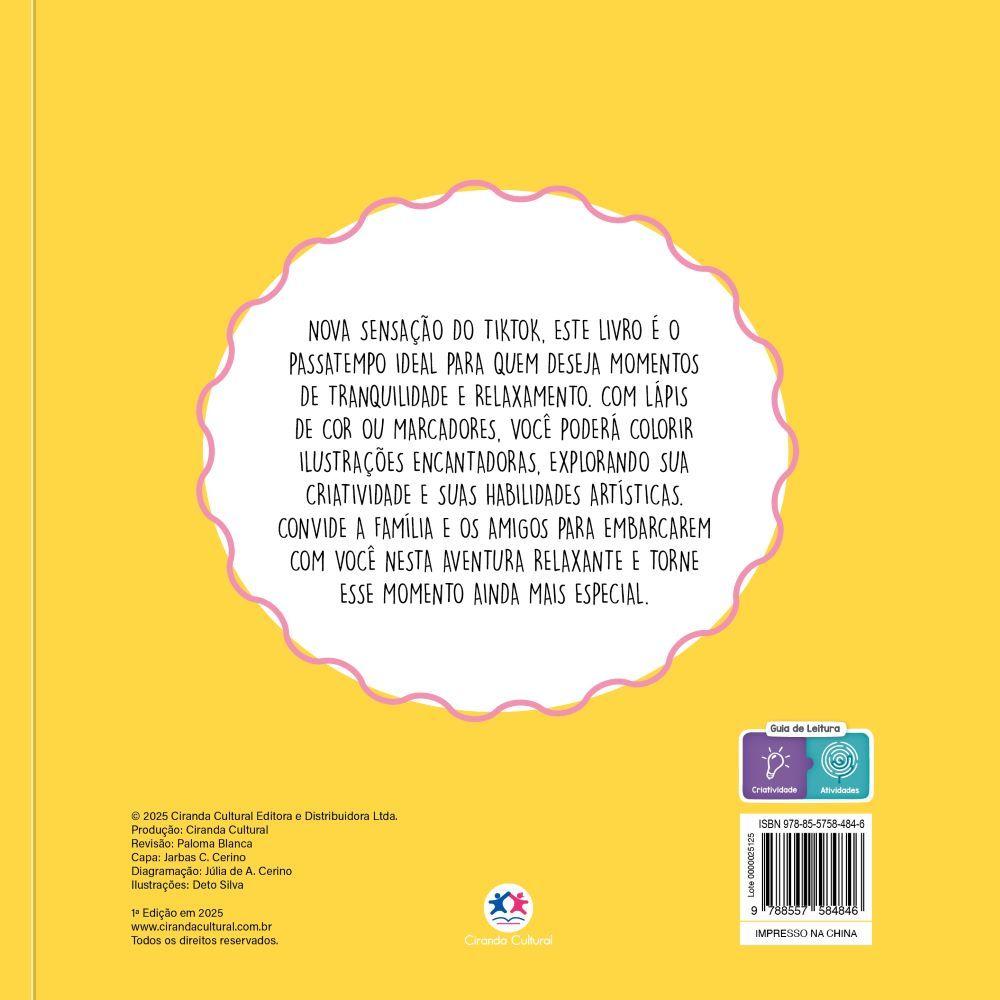 Livro Sunny Days - De Colorir Ciranda Cultural