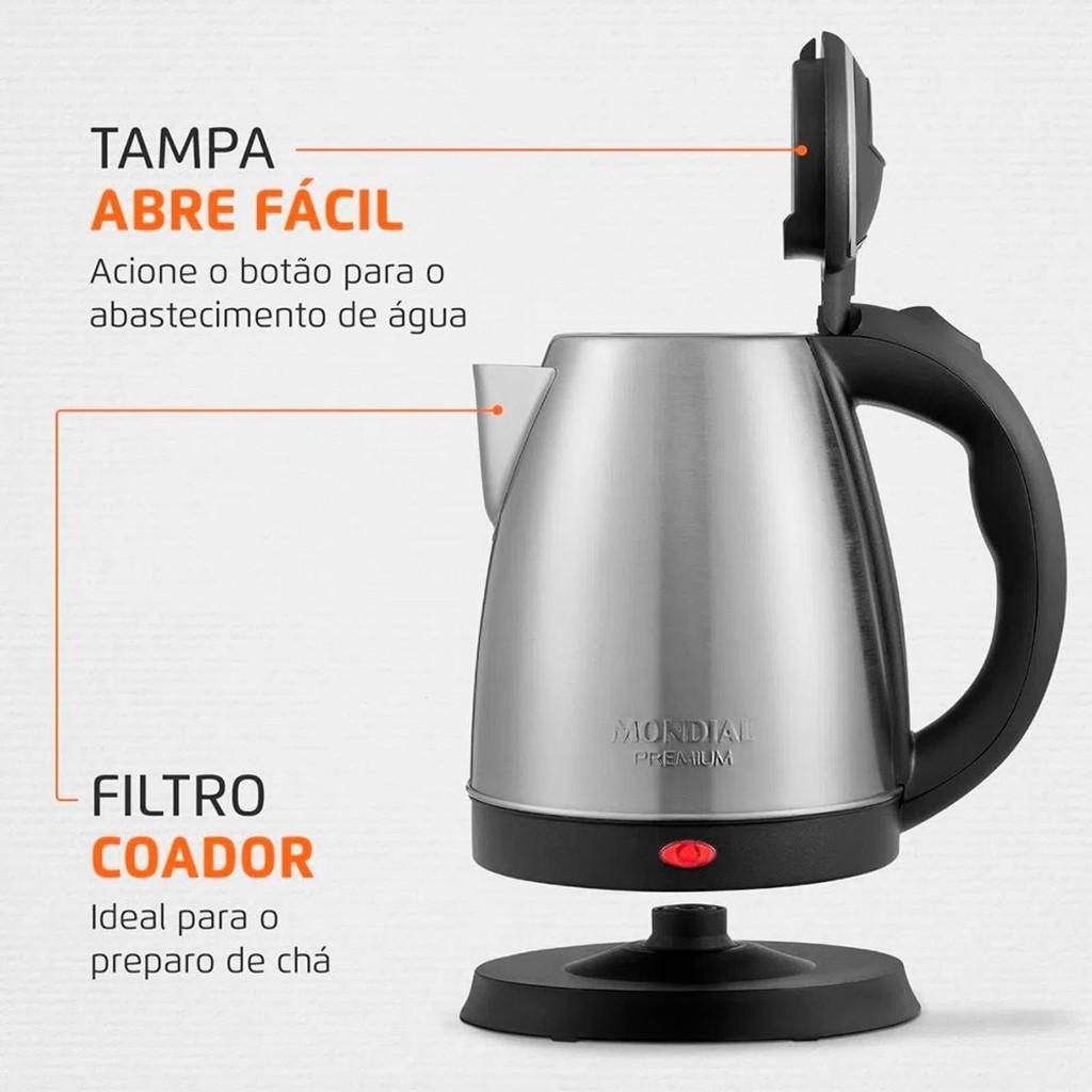 Chaleira Elétrica Mondial Pratic 2 Litros 1200w - Ce-06