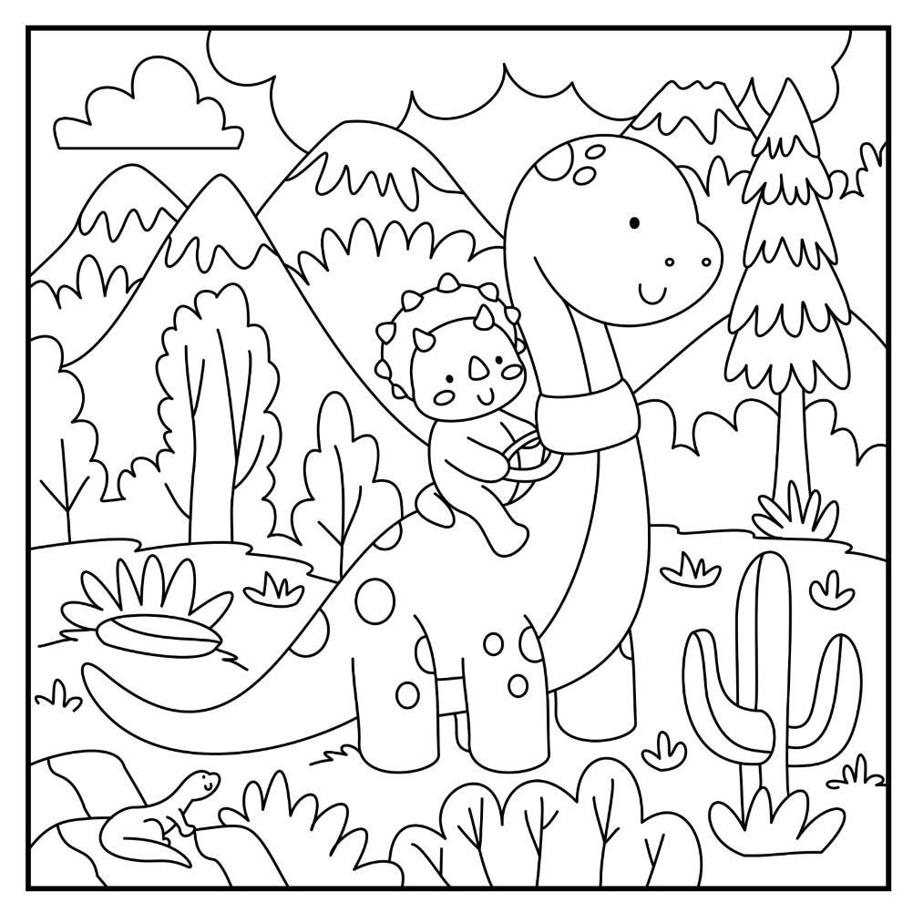 Livro De Colorir Comfy Dinosaurs Ciranda Cultural