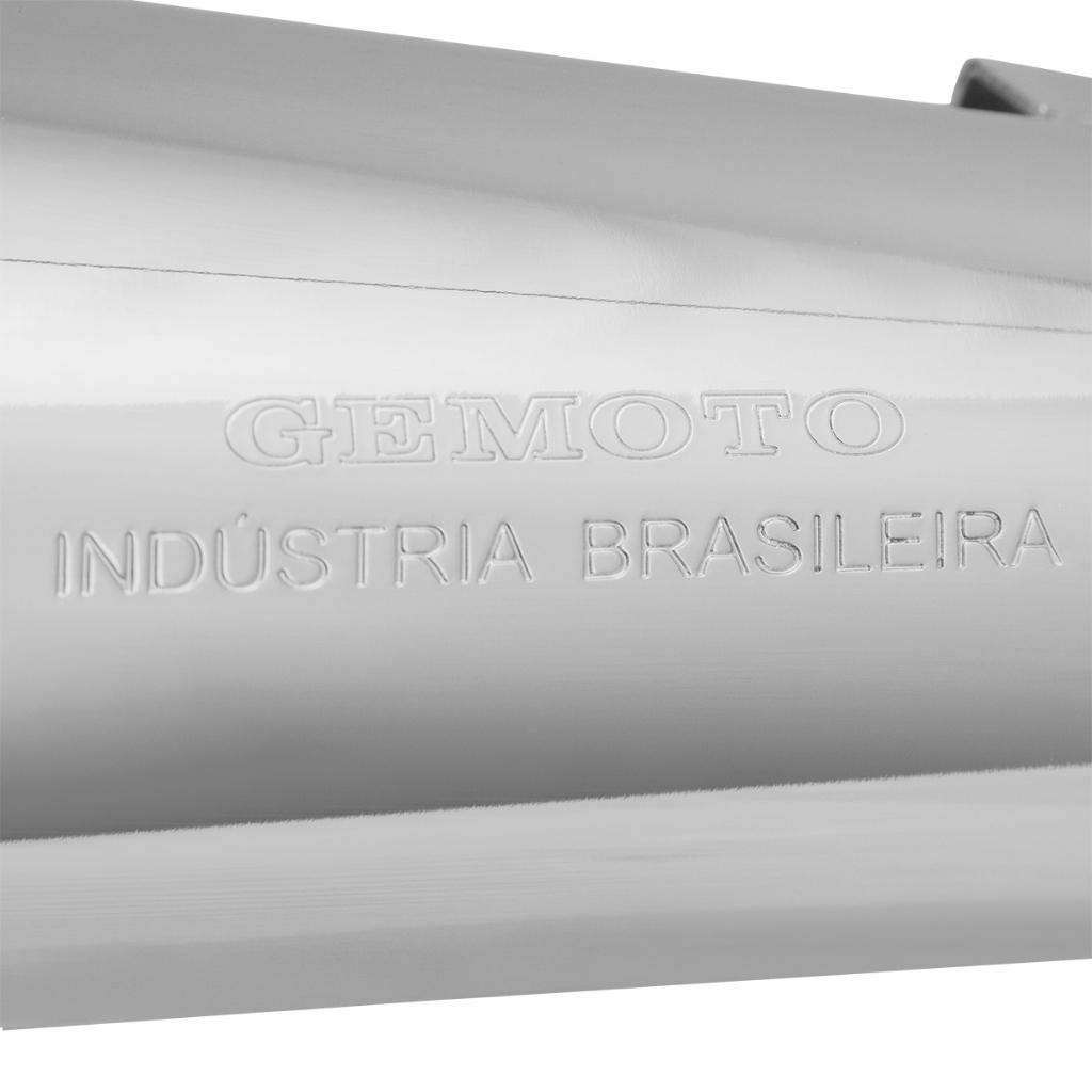 Escapamento Escape Gemoto Para Moto Titan Ks 125/Fan 2000 - 2008 Ml 2 Abafadores