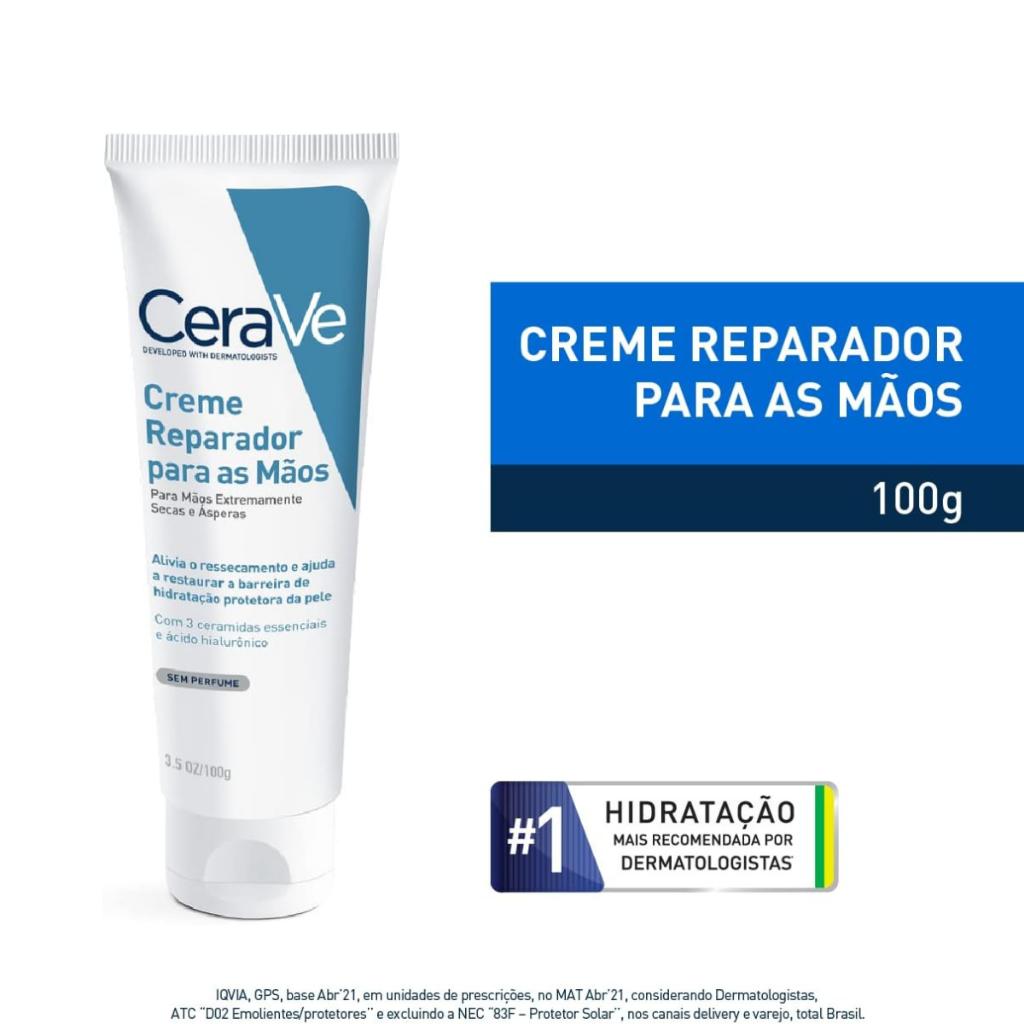 Creme Reparador Cerave Para As Mãos Sem Perfume 100ml