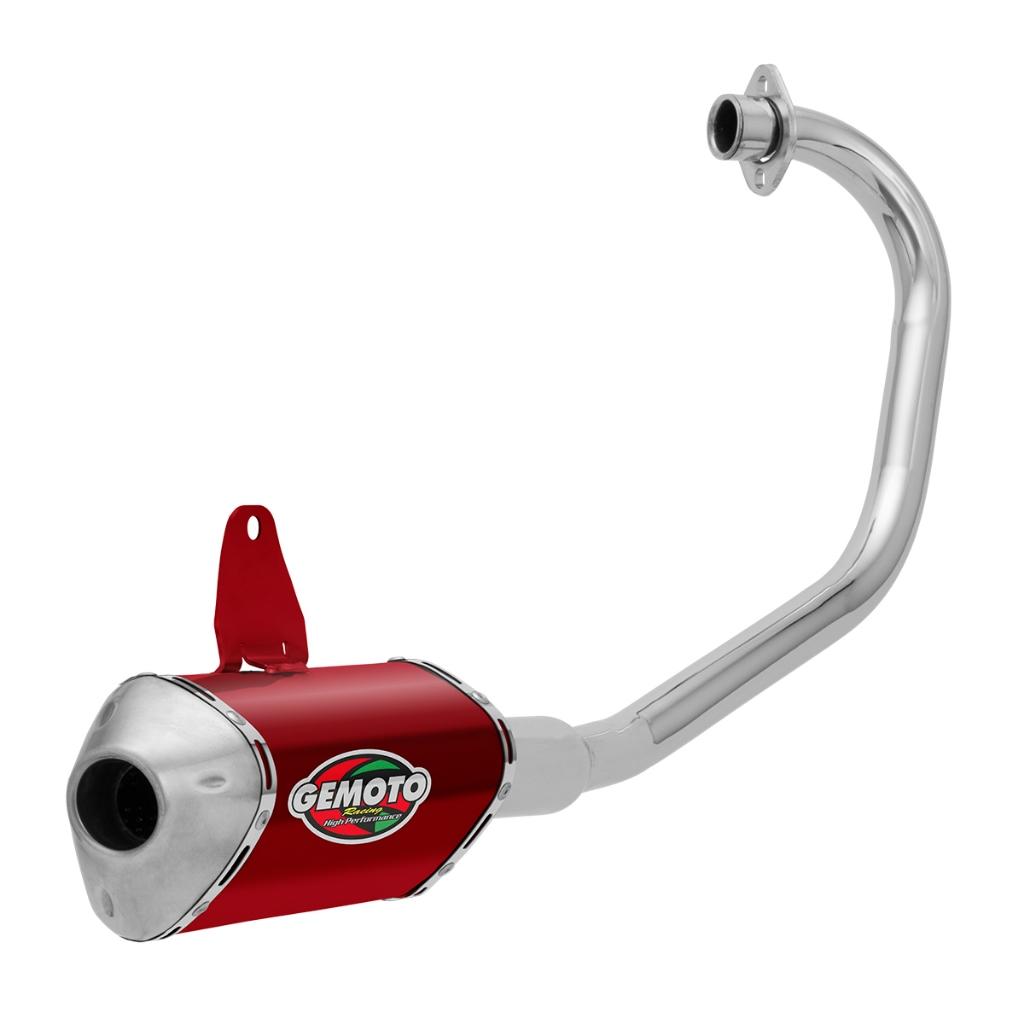 Escapamento Moto Racing 3 Trioval Gemoto Titan/Fan 160 2016 2017 2018 2019 2020 2021 2022