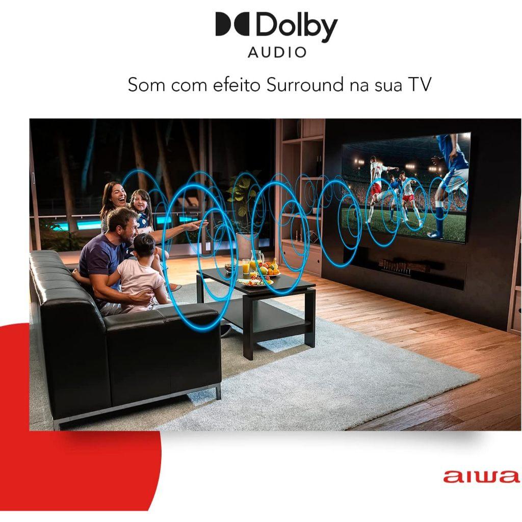 Smart TV Aiwa 43 Android Full HD Borda Ultrafina Hdr10