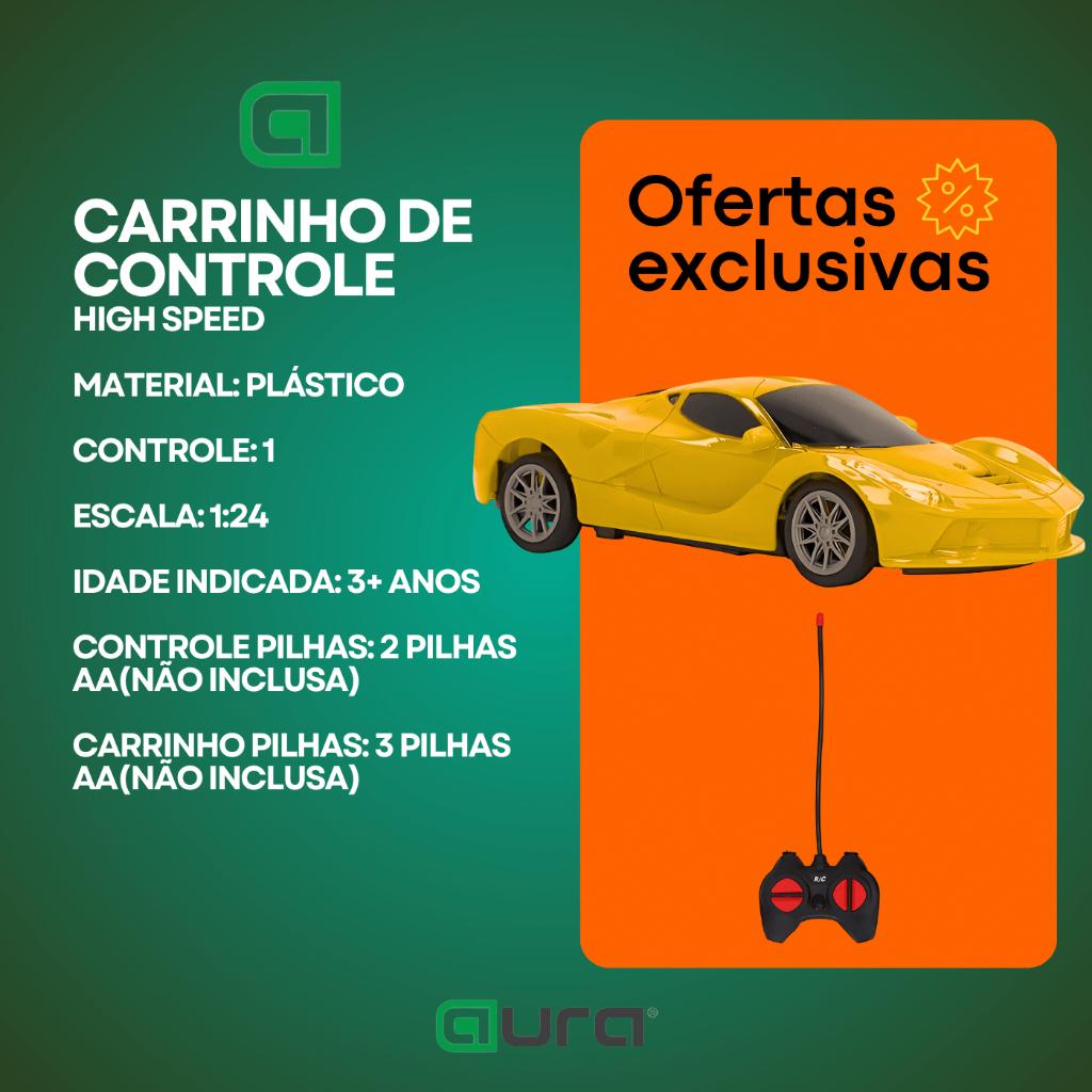 Carrinho De Controle Remoto Brinquedo Carro Carrinho Ferrari Colorida