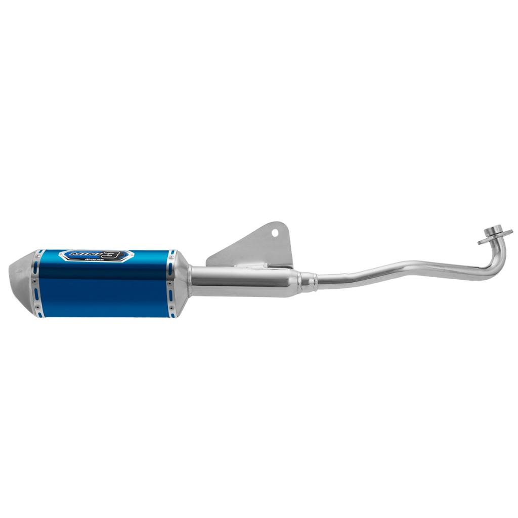 Escapamento Escape Moto PRO Tork Mini 3 Compatível Com Pop 110 2016 2017 Curva Cromada Honda