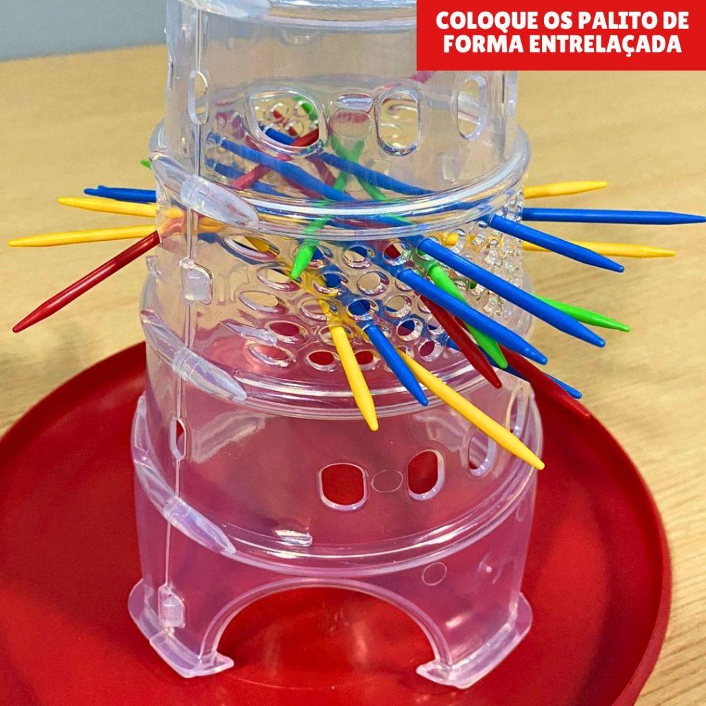 Jogo Puxou Caiu Pais E Filhos Pega Varetas Bolinhas Brinquedo Palito Bolas Cai Não Cai Família Pau