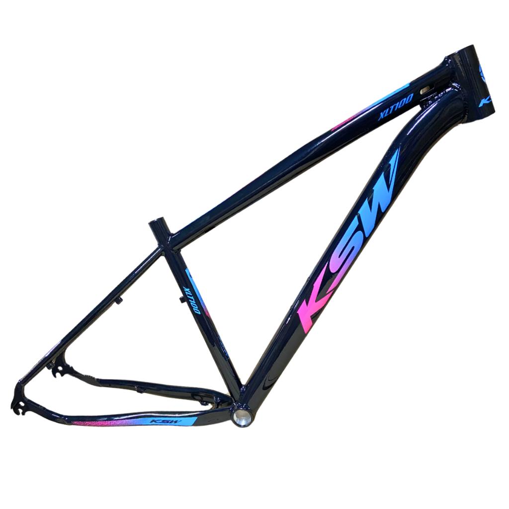 Quadro Aro 29 Ksw 2025 Xlt 100 Alumínio Mtb Tamanhos 15/17/19/21 Com Gancheira E Cabeamento Interno