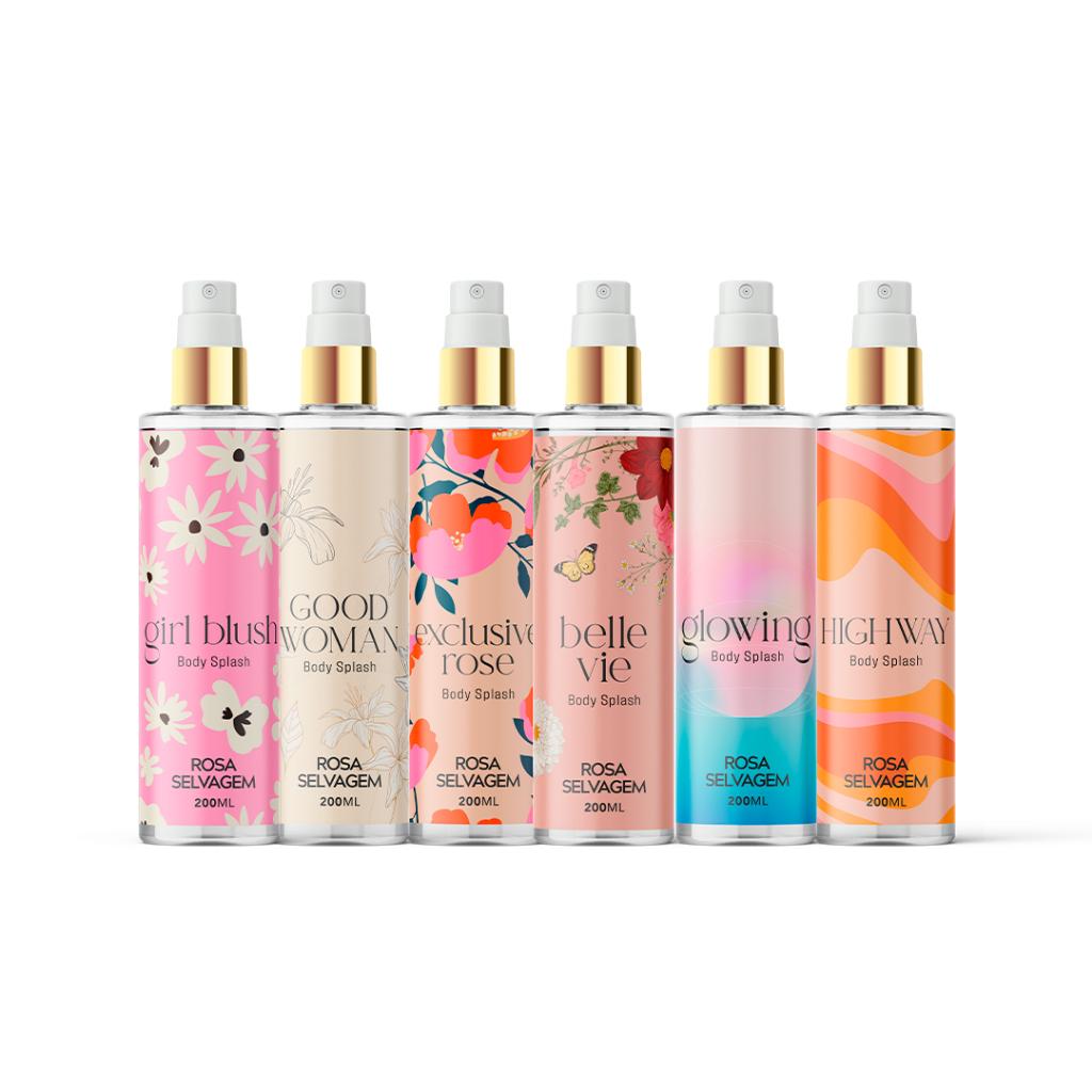 Kit Completo Body Splash Rosa Selvagem