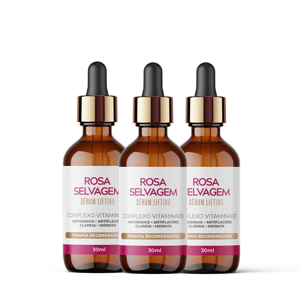 Kit 3 Serum Lifting Rosa Selvagem