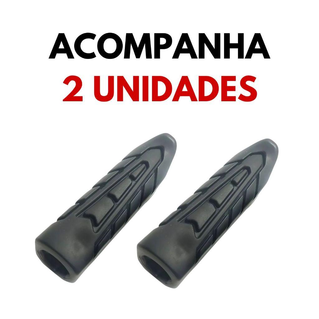Par Borracha Estribo Pedal Apoio Moto Titan Fan 125 150 160 Start