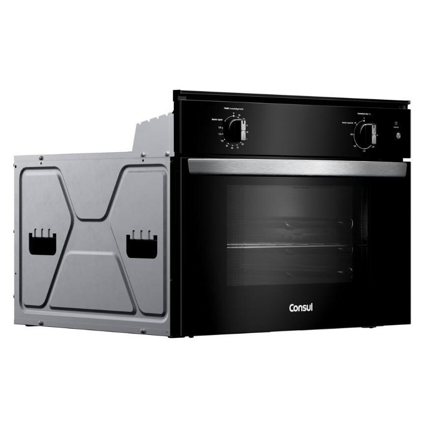 Forno De Embutir Elétrico 47 Litros Consul Preto Com Timer E Função Gratinar - Cob47be