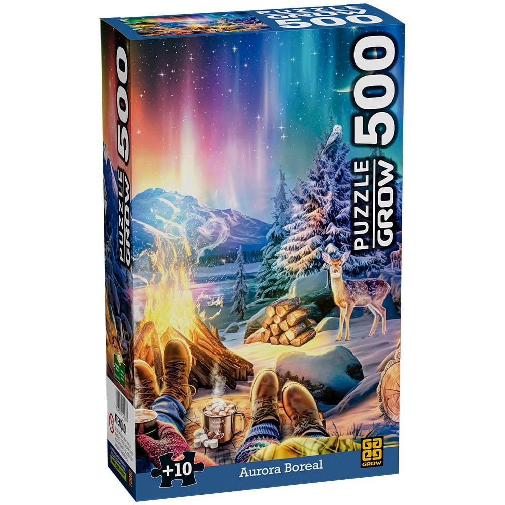 Quebra-cabeça Aurora Boreal 500 Peças - Grow