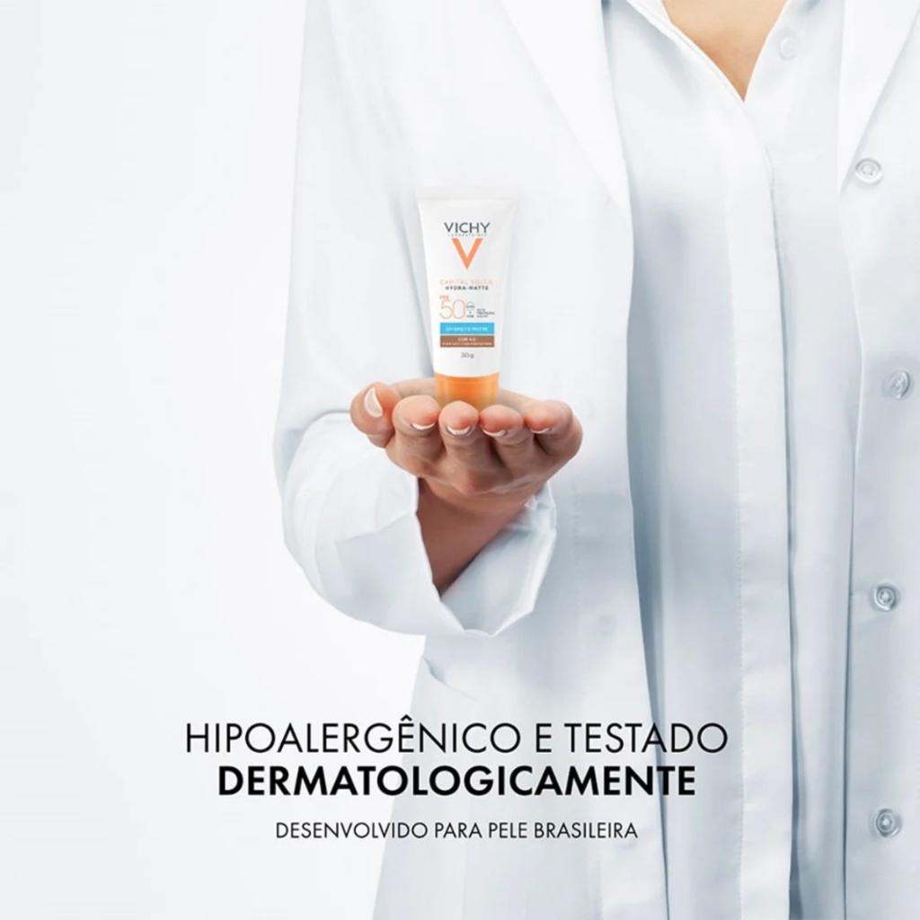 Protetor Solar Facial Vichy Capital Soleil Hydra-matte Fps50 Cor 4.0 Com 30g