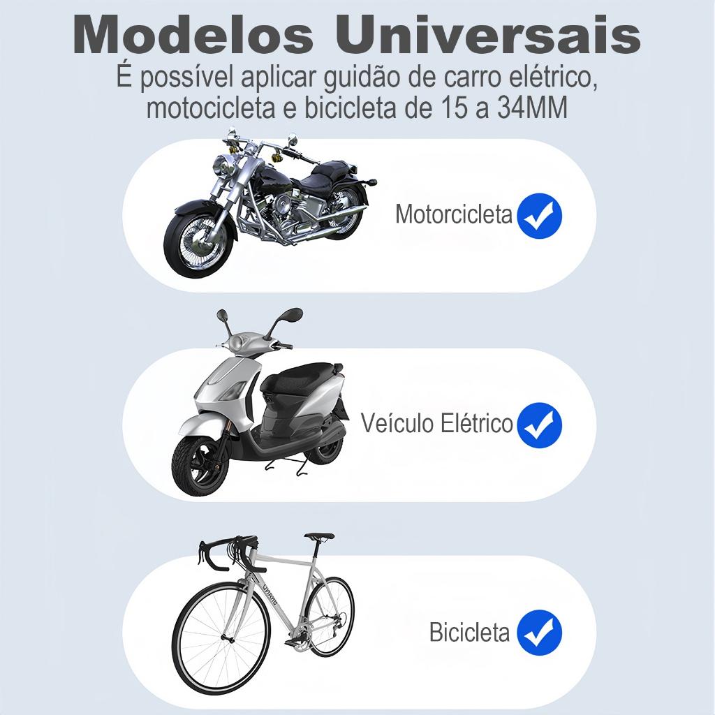 H Maston Cj-90 Suporte De Celular Para Moto E Bike Ajustável Estável Gira 360 Graus