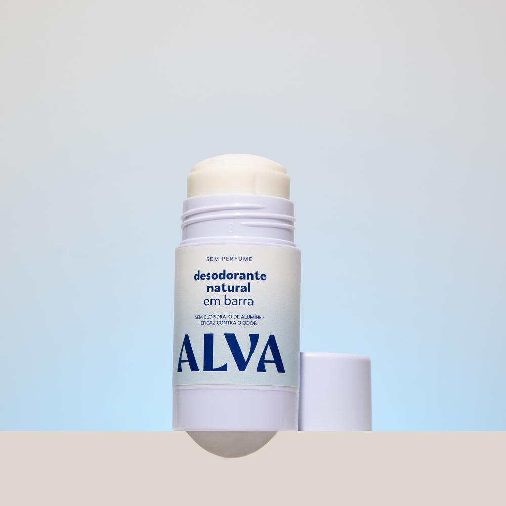 Desodorante Em Barra Sem Perfume Vegano 55g Alva