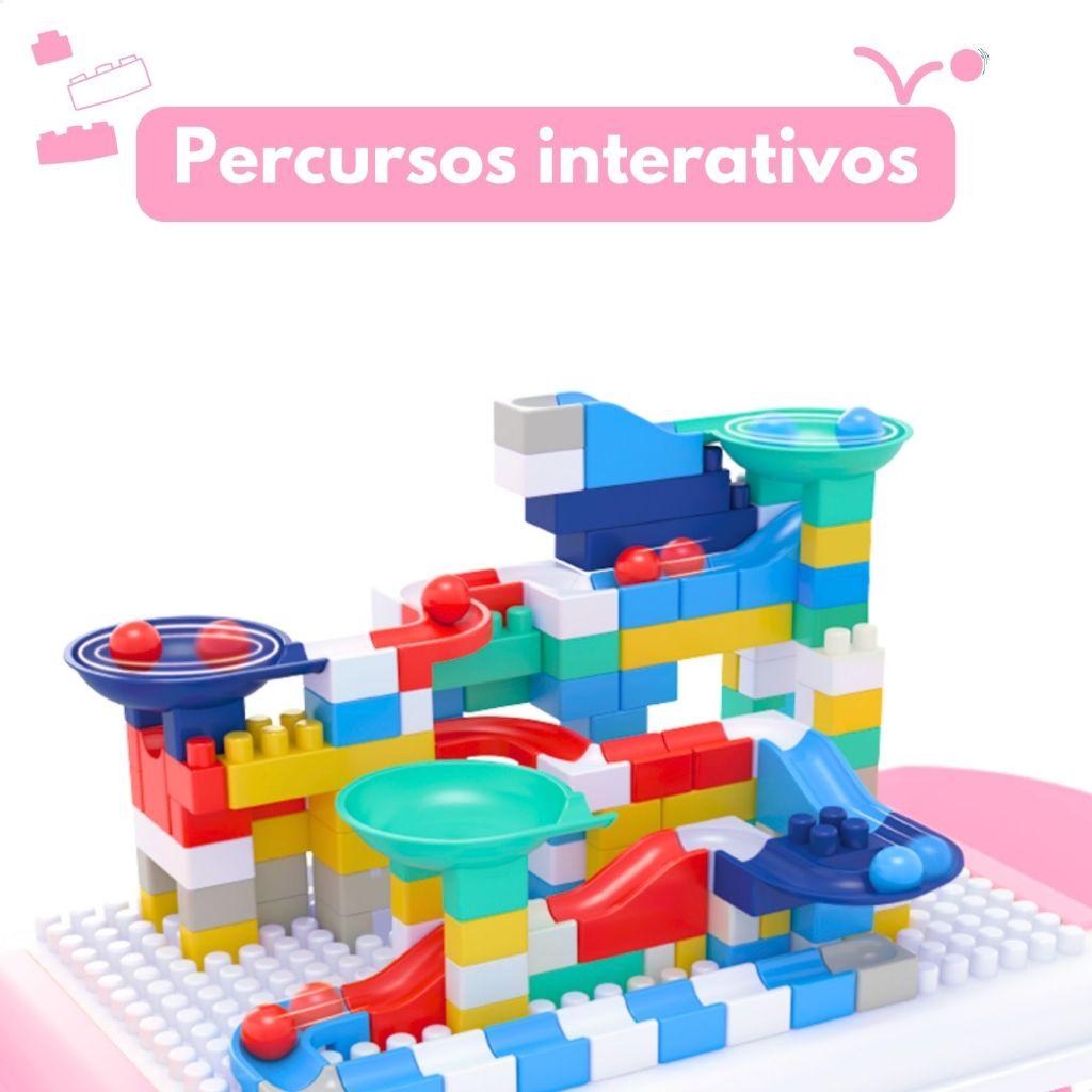 Mesa De Atividades Infantil Blocos De Montar Para Brincadeiras Interativas