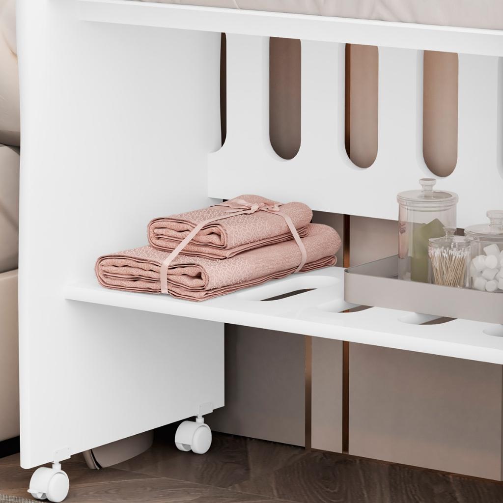 Trocador De Fraldas 2 X 1 Mini Berço Bebe Baby Quarto Recém Nascido Portátil Multifuncional Útil