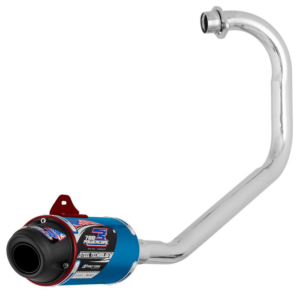 Escapamento Escape Moto PRO Tork Powercore 3 Steel Technology Fan Cg Start 160 2015 Cromado
