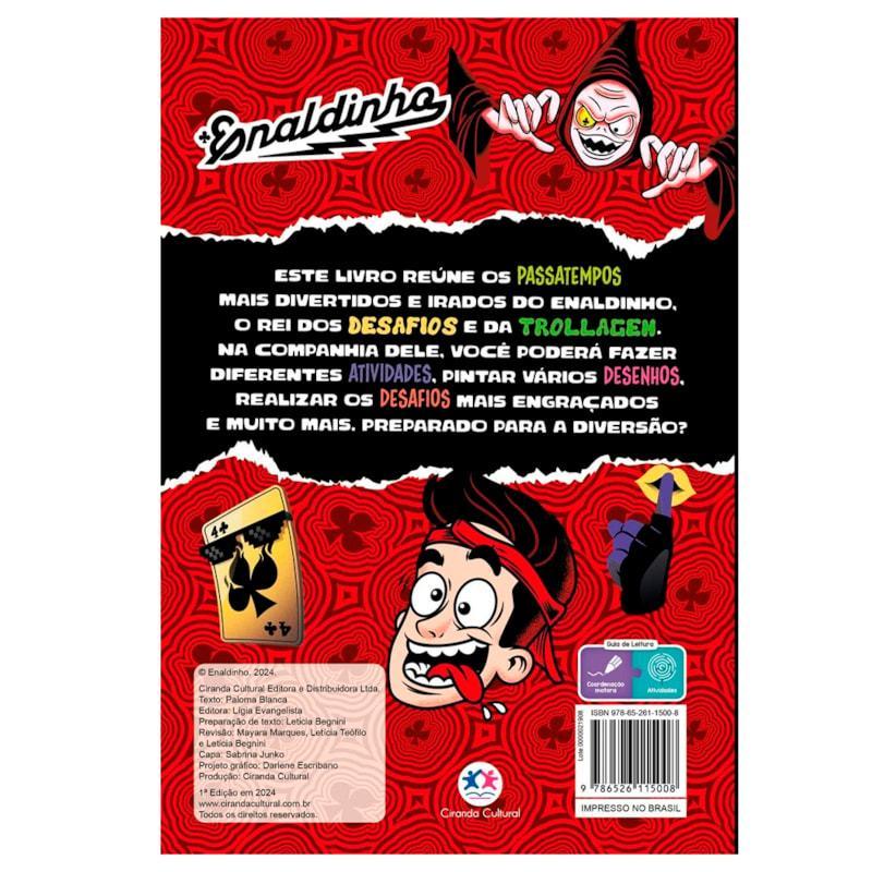 Livro Enaldinho 365 Atividades Desafios E Desenhos Para Colorir