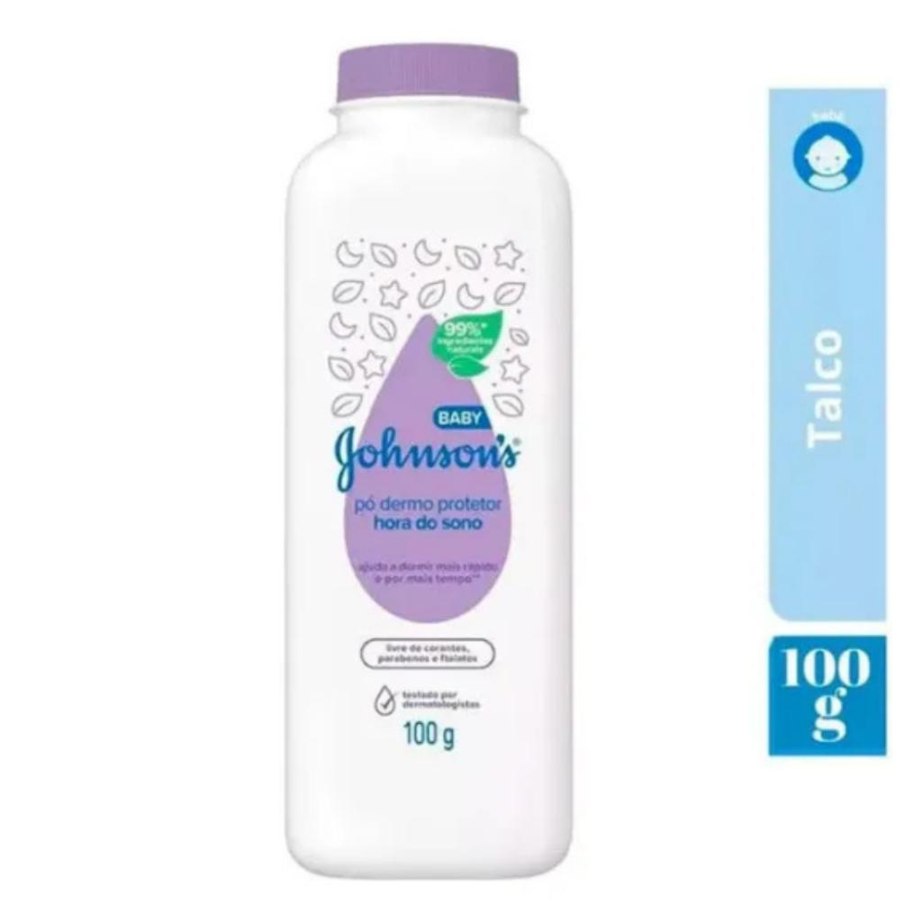 Talco Infantil Johnson S Baby Pó Dermo Protetor Hora Do Sono Com 100g