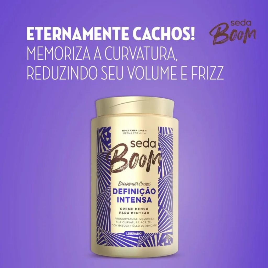Creme Para Pentear Seda Boom Definição Intensa 1kg