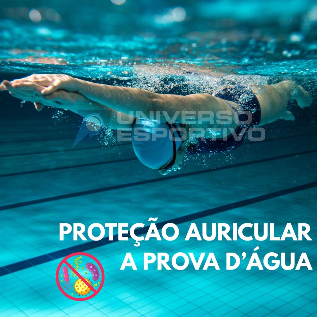 Protetor De Ouvido Natação Hammerhead Silicone Resistente Profissional Higiênico Reutilizável