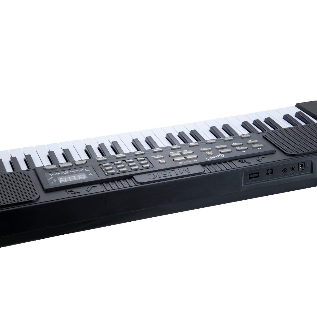Teclado Piano Musical Queen S 54 Teclas Para Iniciantes Alto Falantes Microfone