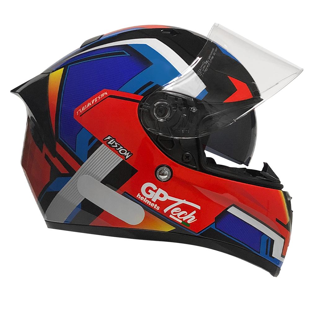 Capacete Gp Tech V128 Fusion + Viseira Interna Fumê