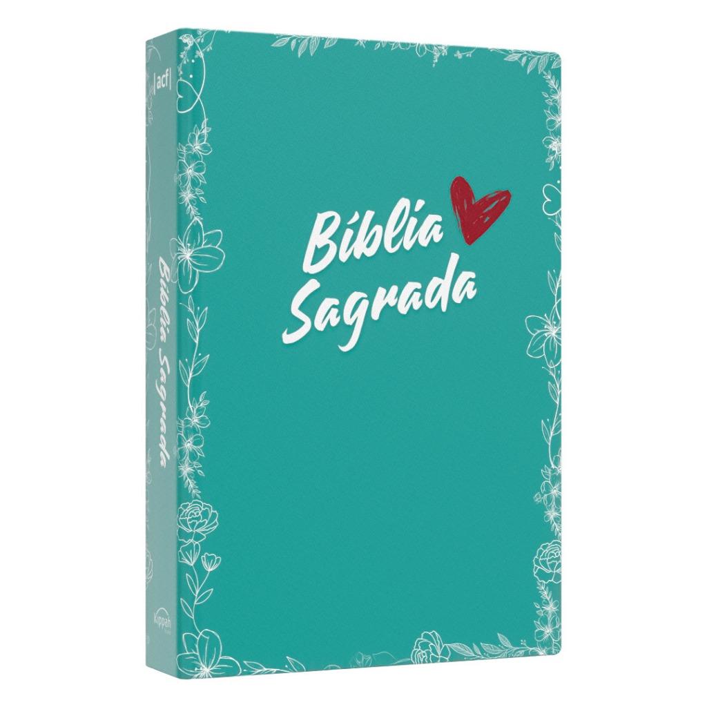 Kit Bíblia Sagrada Acf Coração Vermelho + Bíblia Sagrada Acf Leão Judá Rosa