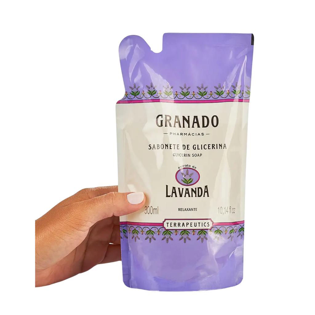Sabonete Líquido Granado Terrapeutics Lavanda Refil Com 300ml