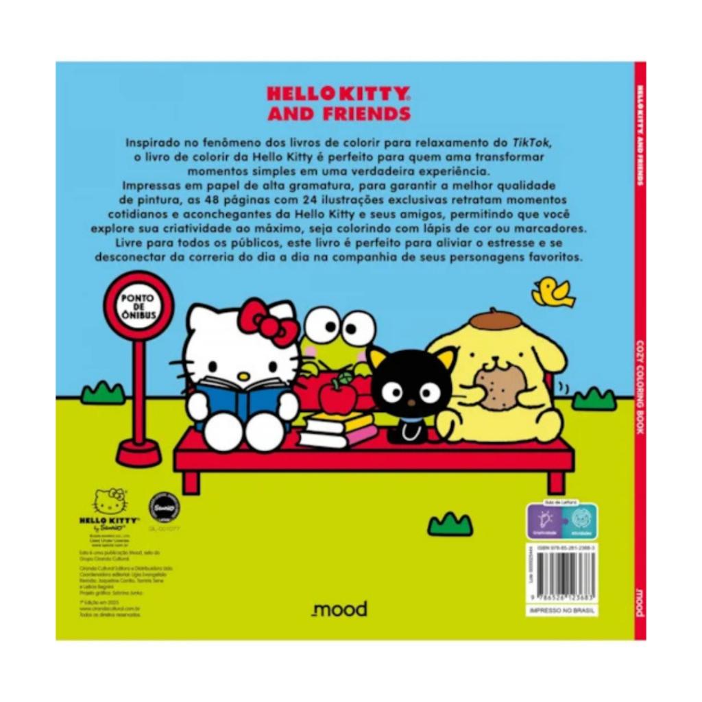 Hello Kitty Cozy Coloring Book